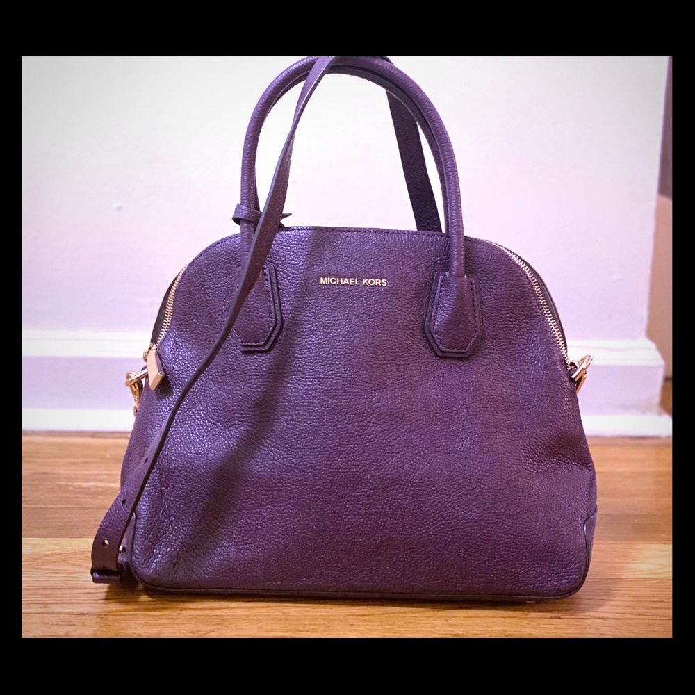 Medium Plum MK Crossbody